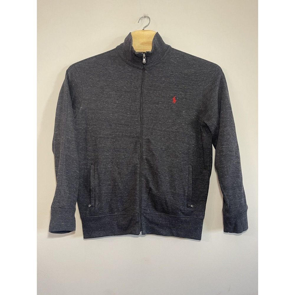 Men's Polo Ralph Lauren Zip Up Jacket Black Casual Performance Size L‎